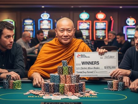 Buddhist wins $670,000 in poker tournament, gives it to charity