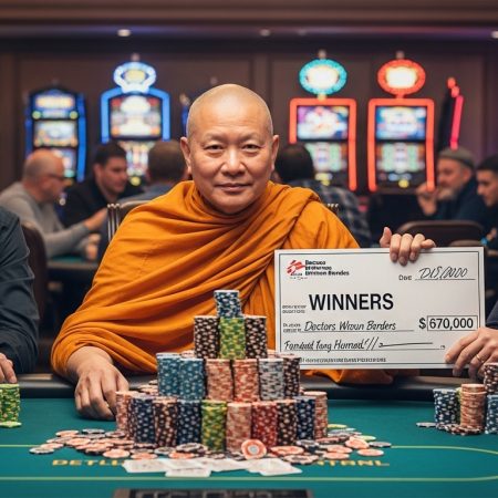 Buddhist wins $670,000 in poker tournament, gives it to charity