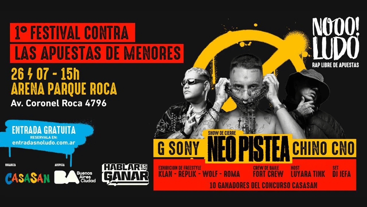 Loteria de Buenos Aires usa festival de música para conscientizar sobre riscos de apostas por crianças🎶