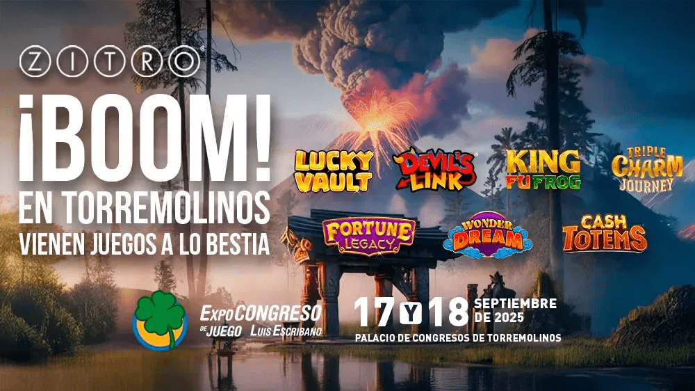 Zitro apresentará títulos para gabinetes GLARE e CONCEPT na Expo Congresso Andaluz do Jogo em Torremolinos🎲