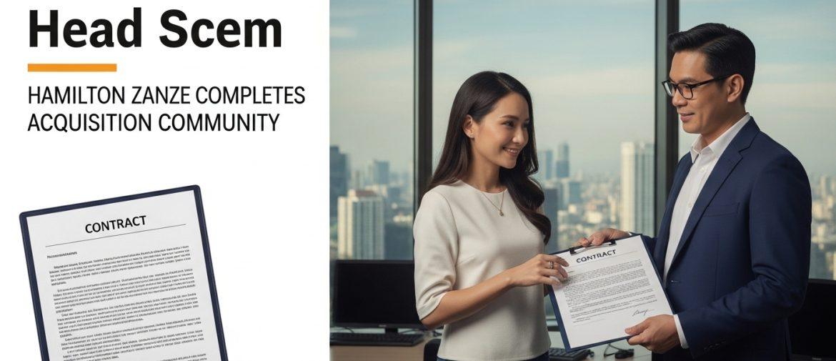 Hamilton Zanze Completes Acquisition Community: Philippines